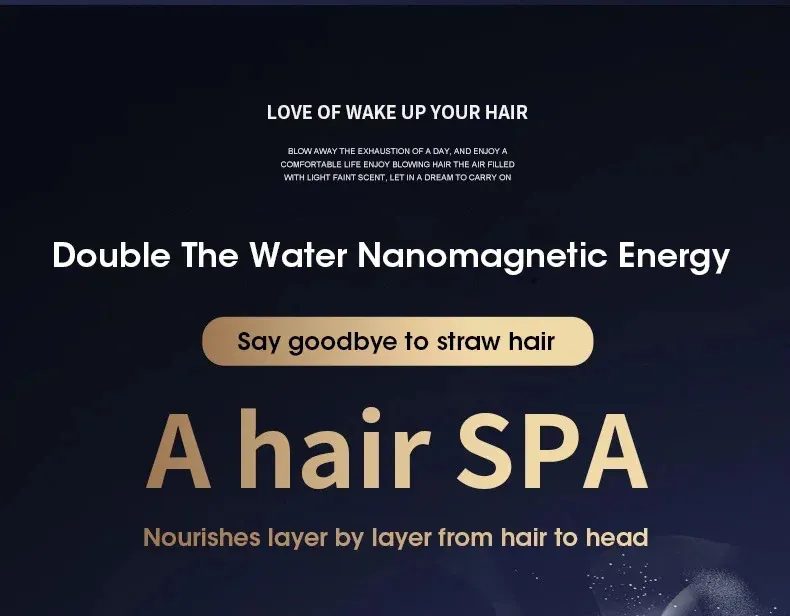 Luxury Ionic Blow Dryer - Salon Cold Wind Professional Styler_voghion.com