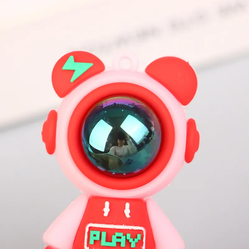 1PC Schmuck Zubehör Geschenke Cartoon Beleuchtung Schlüsselanhänger Astronaut Violent Bär Kaninchen Puppe Auto Rucksack Dekorationen_voghion.com