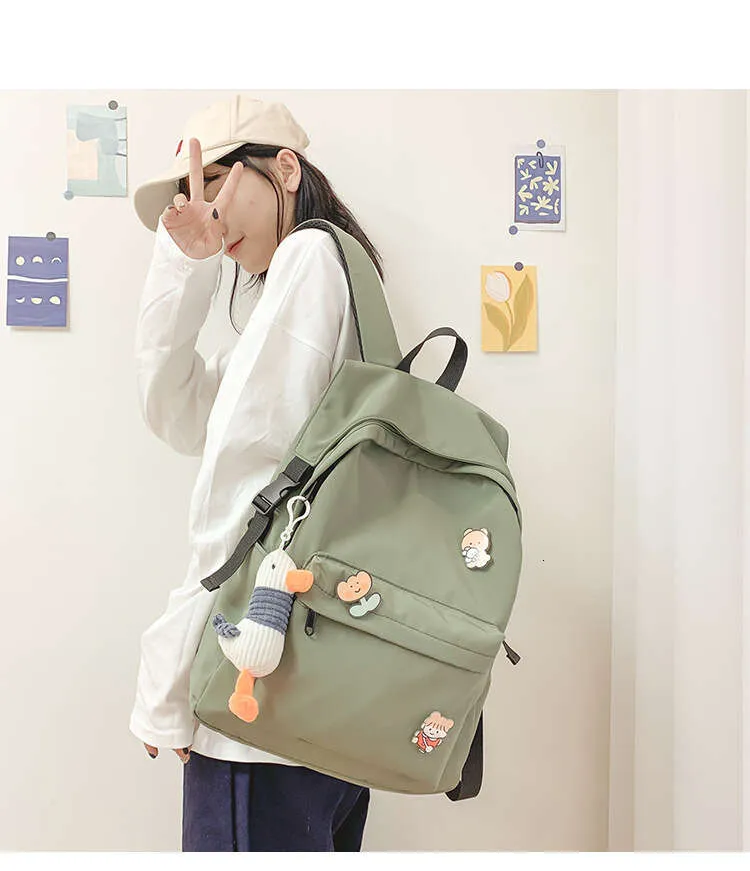Large Capacity Nylon Backpack For School And Leisure Women_voghion.com