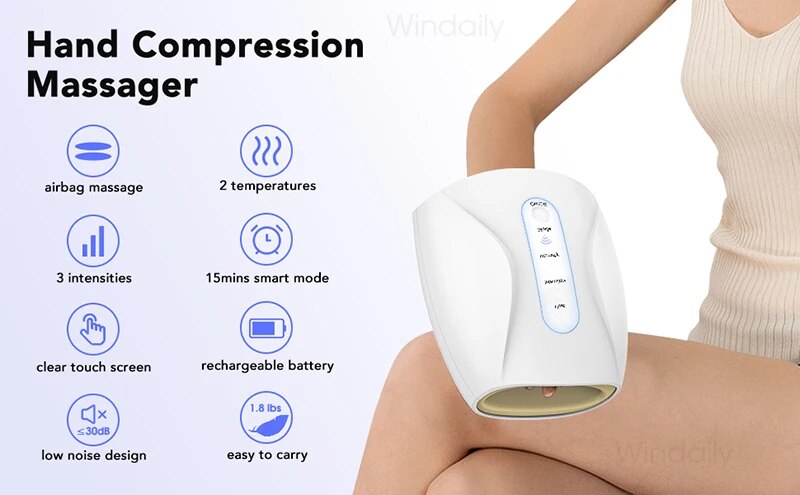 Beauty Care shop Massager Electric Hand Air Pressure Heat Compresses Heating Palm Finger Acupoint Massage Device For Pain Relie ing_voghion.com