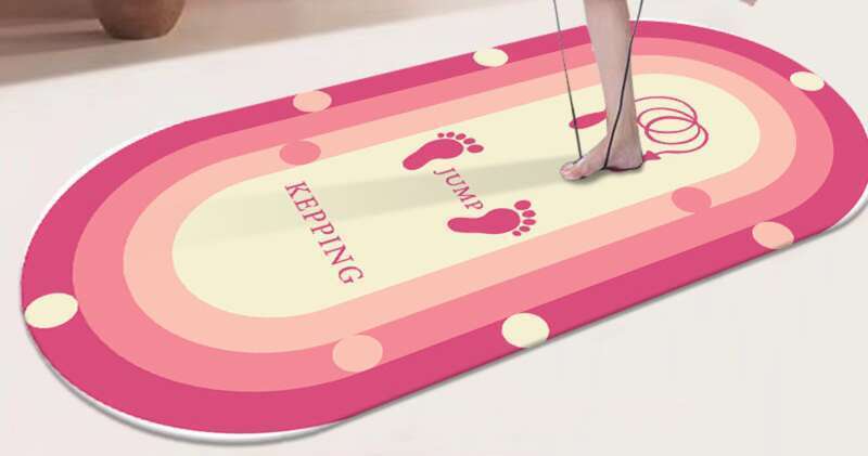 Indoor Sports Silent Shock-absorbing Yoga Mat, Home Slimming Soundproofing Skipping Rope Blanket, Fitness Anti Slip_voghion.com