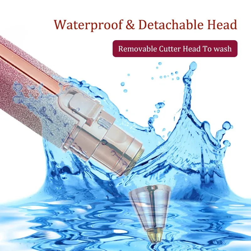 Depiladora estilo lápiz labial - Cejas y vello facial, USB-C_voghion.com