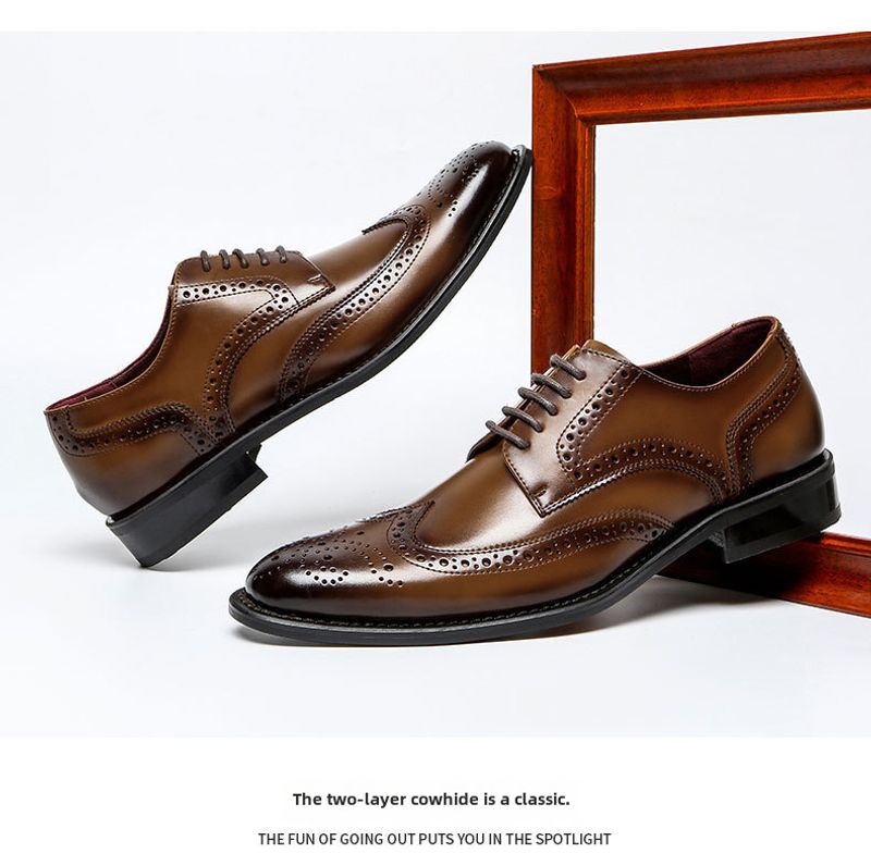 Japanse grensoverschrijdende zakelijke leren schoenen voor heren_voghion.com