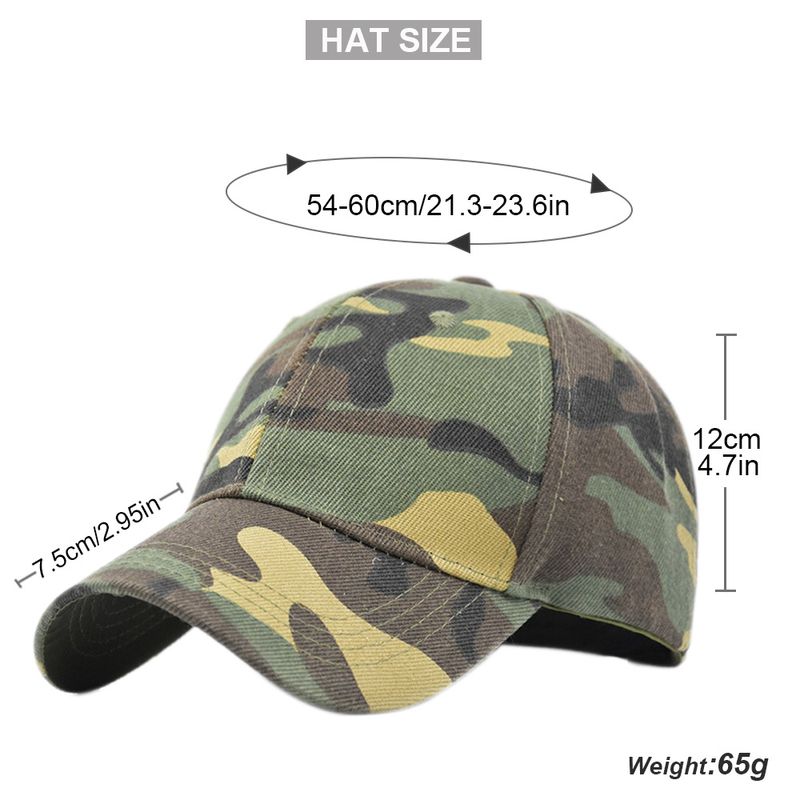 Unisex Camouflage Baseball Cap Breathable Summer Sun Visor Hat_voghion.com