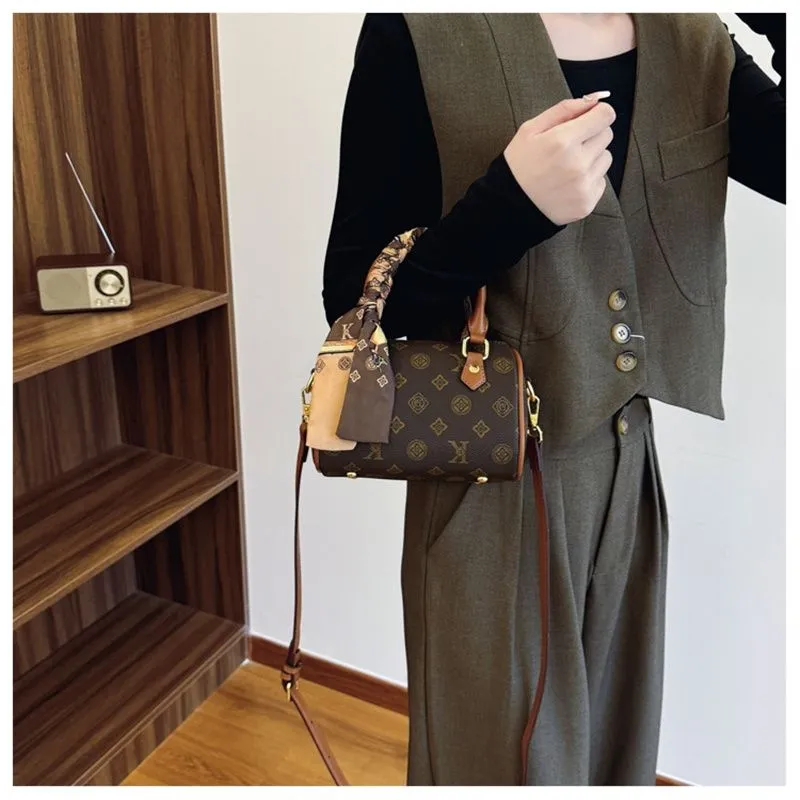 Designer Free Shipping 2025 New Fashionable Temperament Boston High-end Printed Shoulder Crossbody Bag For Womens_voghion.com