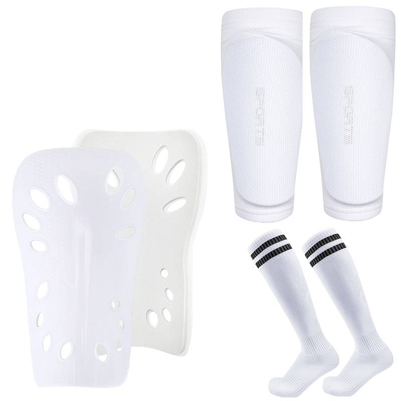 ​Youth Football Shin Guard Socks Set - Knee-High Compression Sleeves For Soccer, Basketball & Sports (3-Pack) - Breathable PU Material, Unisex S/M/L​_voghion.com