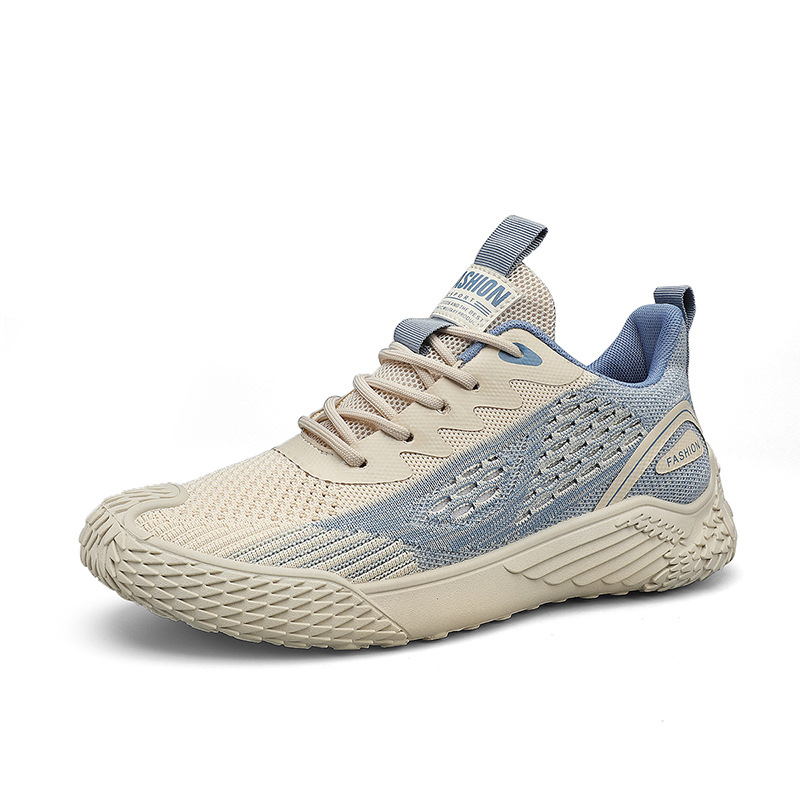 Straight men's breathable sports and leisure running soft soled mesh board shoes, trendy shoes_voghion.com