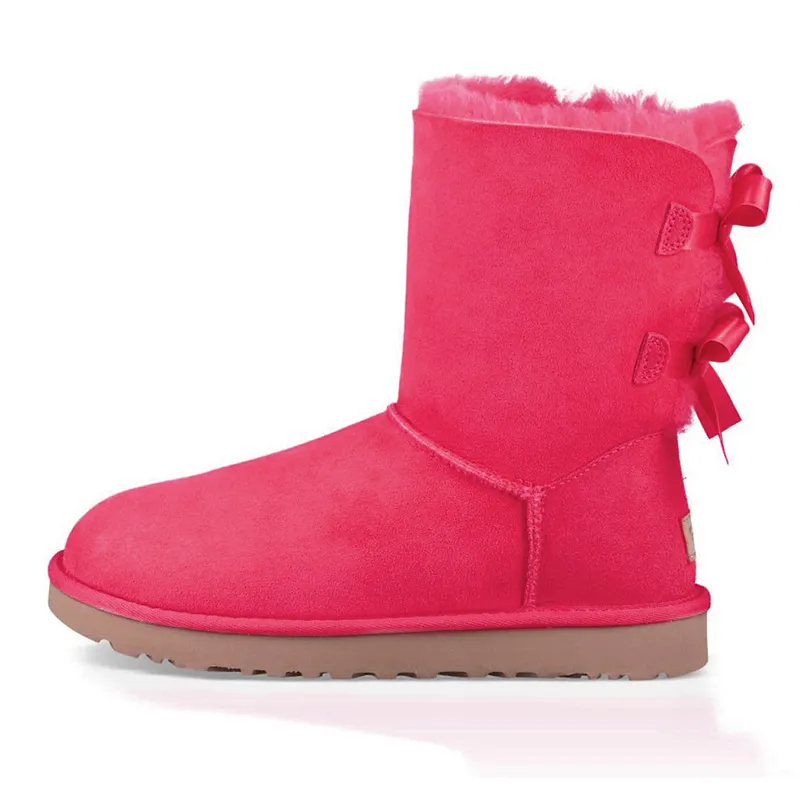 Snow Designer boots Women Winter Fashion Australia Classic Slip-On Short Ankle Knee Bow girl MINI Bailey Boot Womens_voghion.com
