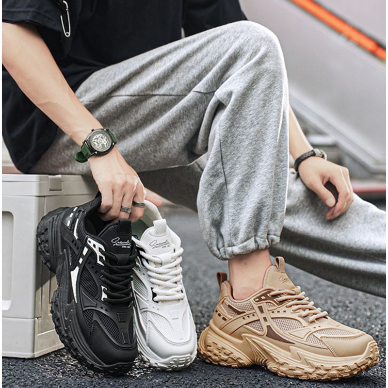 Herren Vintage Daddy Men 2024 Herbst neue Herren Sport Casual dicke Sohle Mode Schuhe_voghion.com