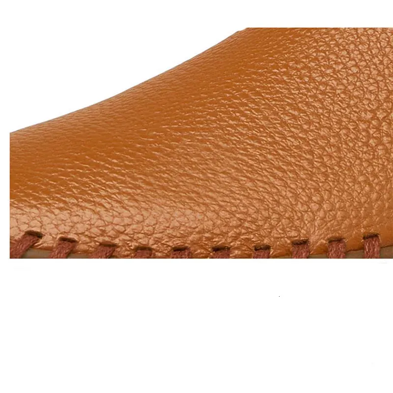 Grande taille 48 49 en cuir véritable plat hommes blanc doux espadrilles décontractées mâle confortable marche conduite chaussures mocassins mocassins_voghion.com