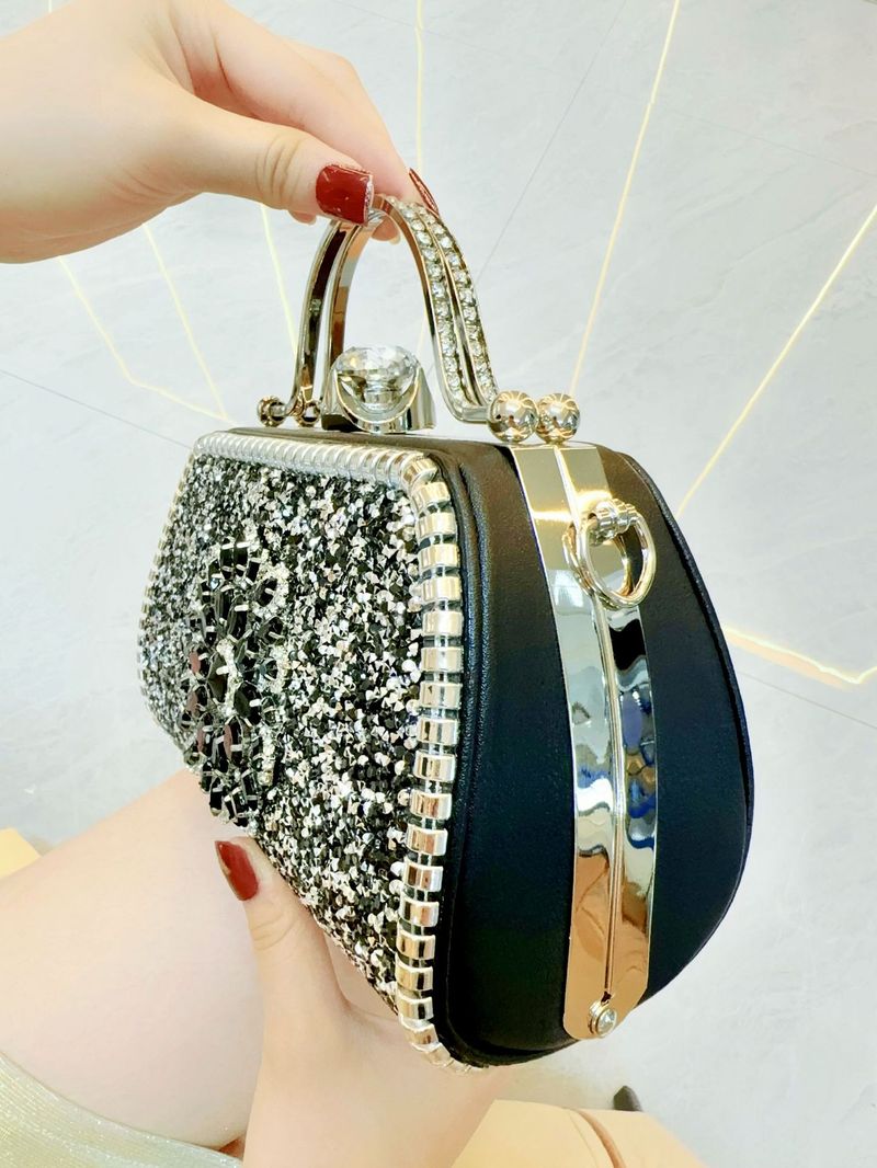 Neue sonnenblumen strass cheongsam frauen handtasche eine schulter schräge spanne abendessen tasche_voghion.com