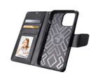 Für XR-Hülle, Hanman Wallet Leder Flip Magnetständer Hülle Cover (Roségold)_voghion.com