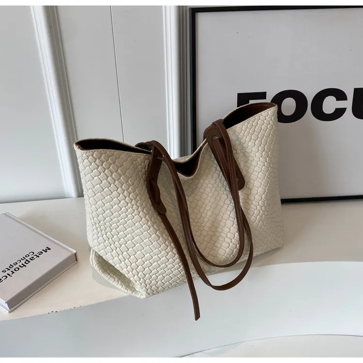 Markendesigner Große Kapazität Tote Shouler Für Frauen Handtaschen Geldbörsen 2024 Neue Vintage Damen Shopping Reisetaschen_voghion.com