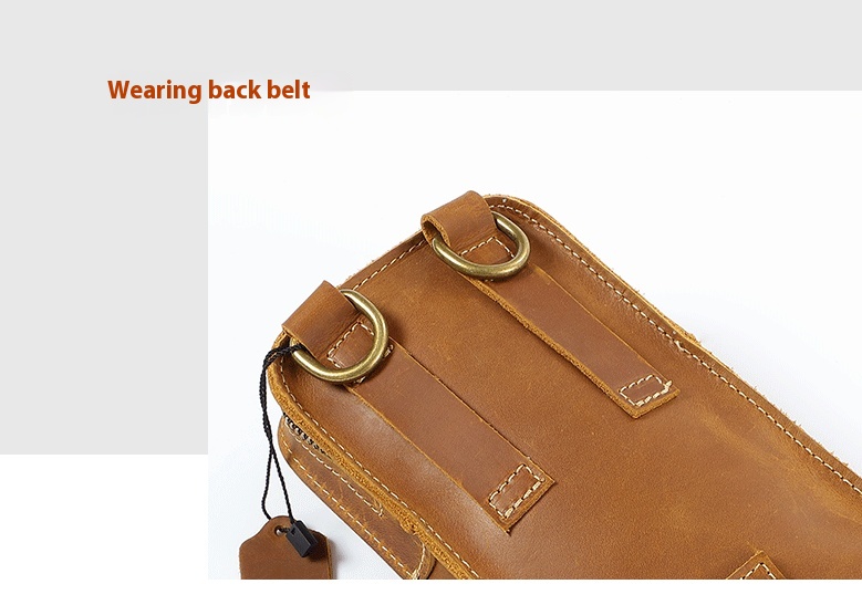 Crazy Horse ādas retro plecu soma, jauna jostas soma, vīriešu apģērba jostas mini soma, tīras govs ādas telefona soma, īstas ādas moderna soma_voghion.com