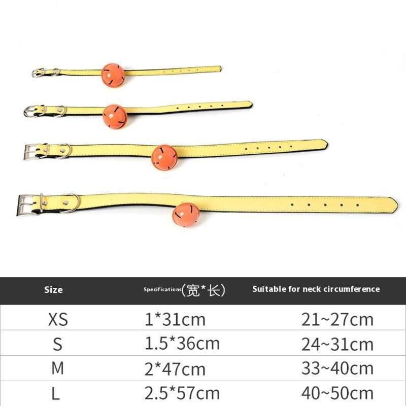 New Pet Products: Leather Adjustable Collar, Multiple Models Of Dog And Cat Bell Neck Rings_voghion.com