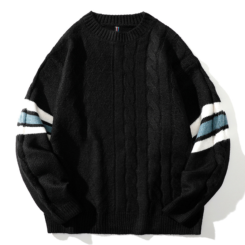 Sweater autumn and winter Instagram men's knitted Korean version couple's trendy brand casual sweater_voghion.com
