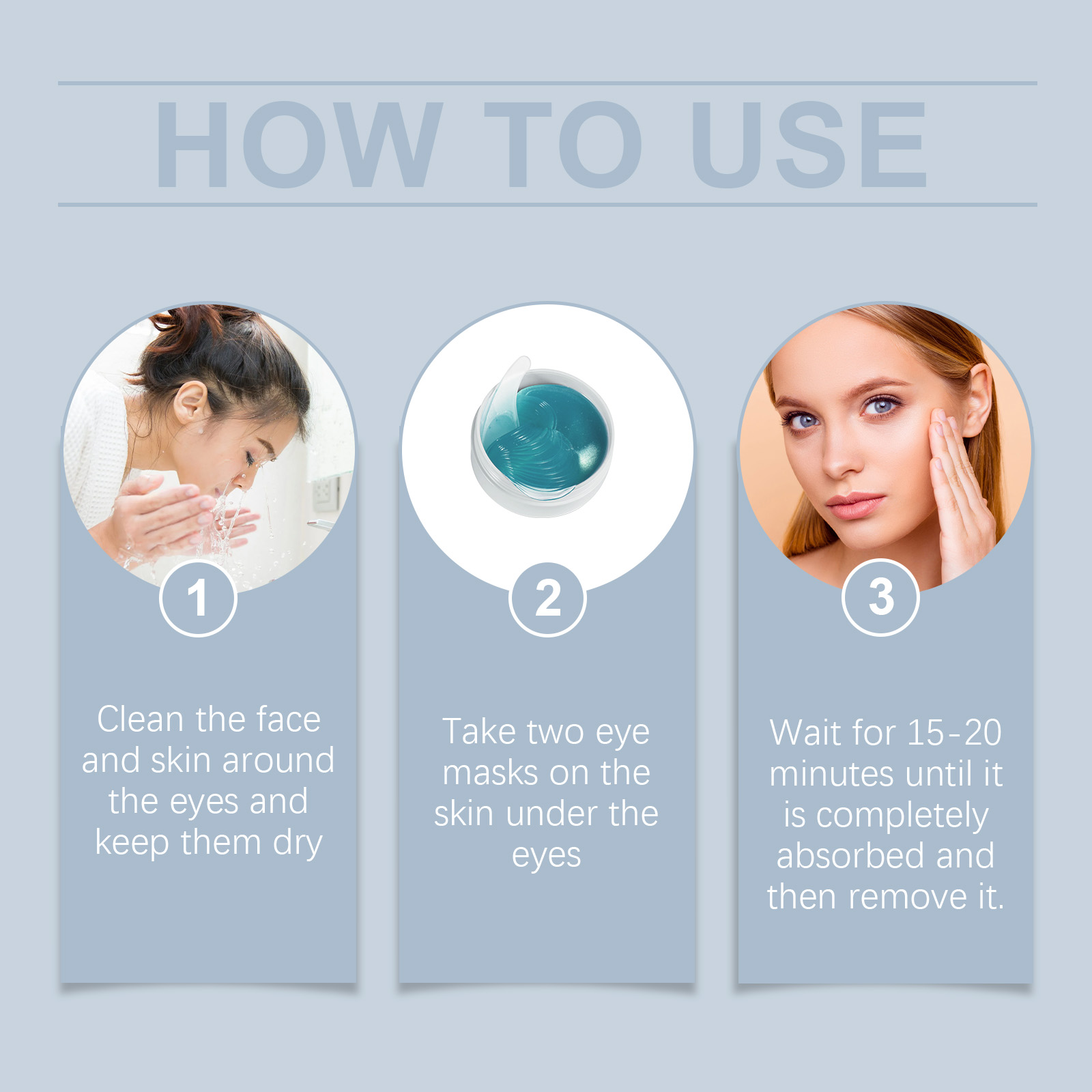 EELHOE Eye Mask Patch Hydrates And Moisturizes The Skin Around The Eyes, Lightening Fine Lines, Moisturizing And Brightening Eye Care_voghion.com