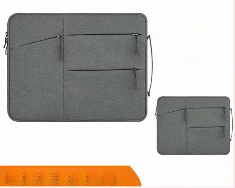 Dubbellaags dikke pluche handtas, 8-inch laptoptas voor casual gebruik_voghion.com