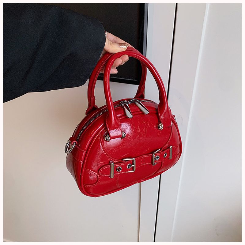 Modische Bowlingtasche zum Miehmen für Damen im Sommer 2024, neue, einfache und vielseitige Umhän,_voghion.com