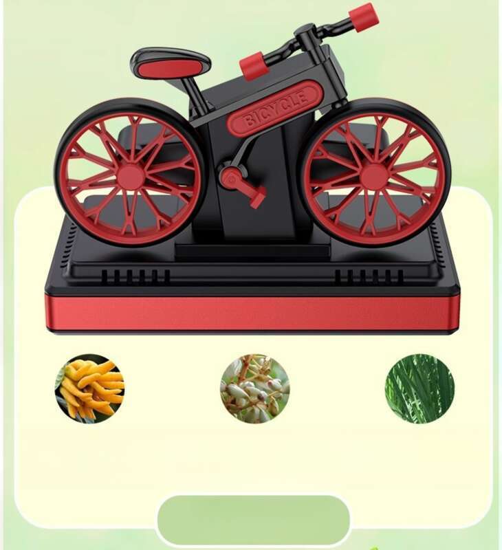 Car Mounted Solar Powered Rotating Creative Interior High-end Decoration Men's Center Console Bicycle Ornament Solid_voghion.com