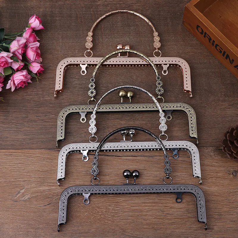 1 borsa quadrata in argento con chiusura a scatto, con telaio in metallo, per realizzare borse fai da te, accessori di grandi dimensioni_voghion.com