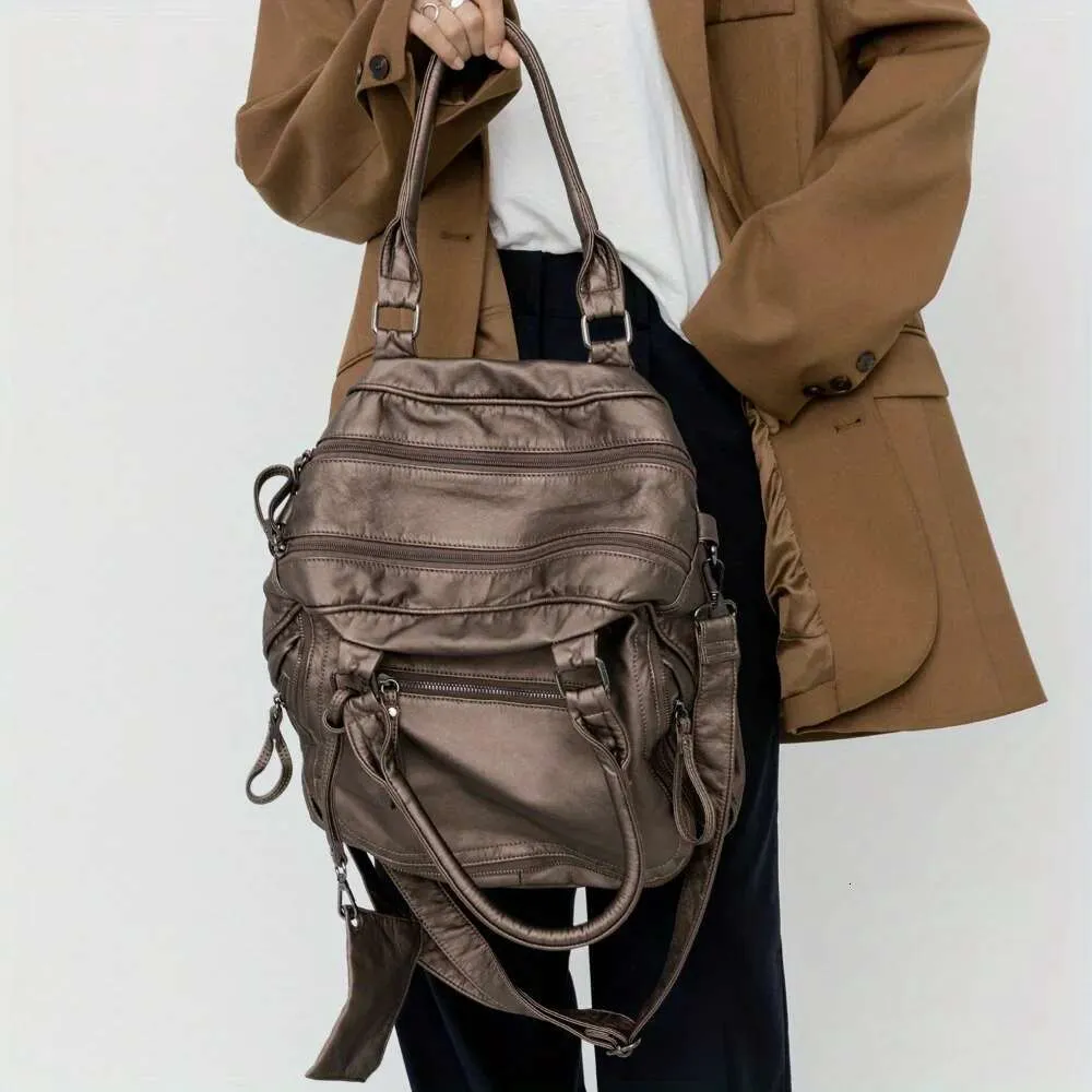 Sac à bandoulière pour femme Y2k Spicy Girl à une épaule, sac à dos spécial grande capacité à plusieurs compartiments, sac de moto rétro Street_voghion.com