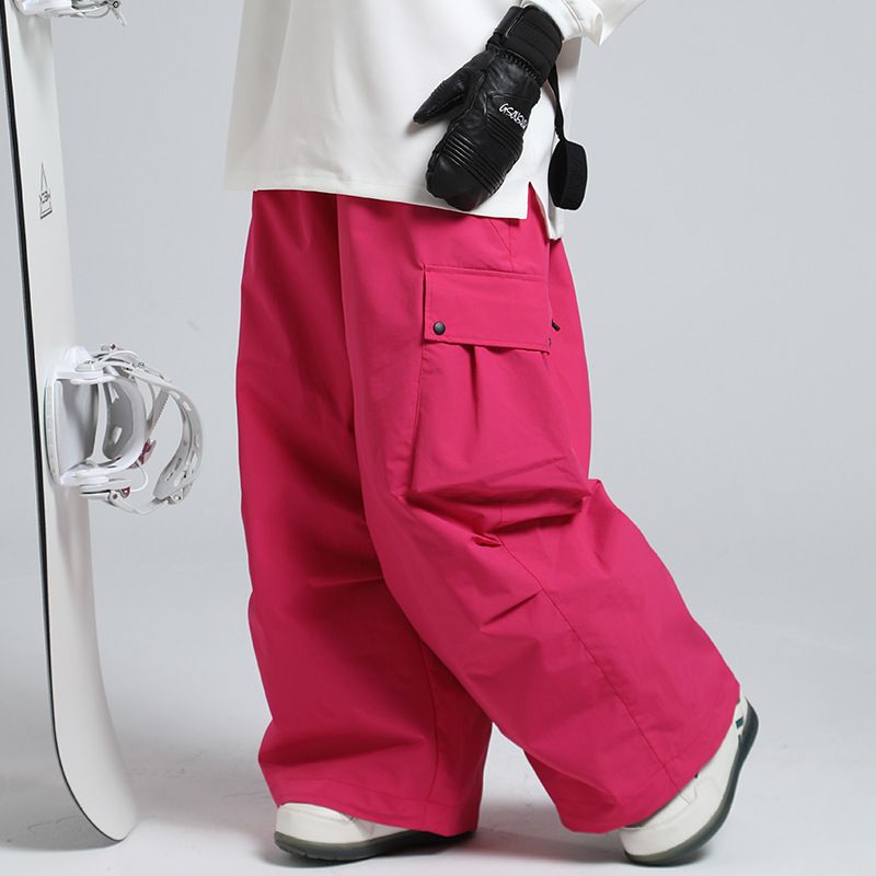 Neue winter im freien lose taille schutz ski frauen wasserdichte warme Amerikanischen professionelle snowboard hosen männer_voghion.com