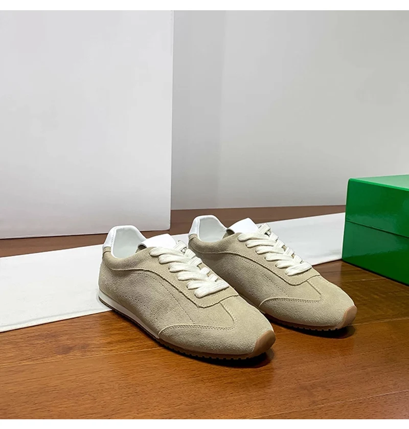 Dames sneakers met veters, lichte casual ballerina's_voghion.com
