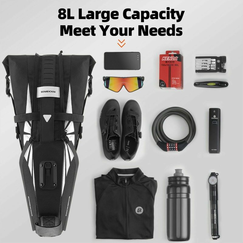 ROCKBROS Bicycl Saddl Bag. This 10 - Litr Bik Bag Is 100% Watr Rsistanc And Dsignd To B Placd Undr Th_voghion.com