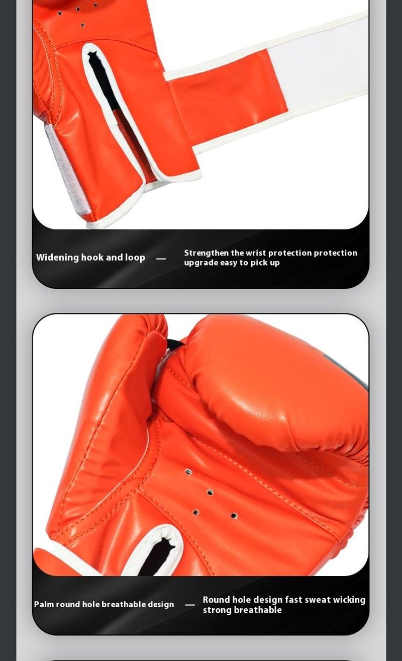 gloves for fighters, male female Sanda, children's sandbag fighting, young gloves, and professional Thai_voghion.com