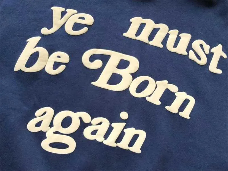 Sweat à capuche style vintage CPFM « Ye Must Be Born Again » pour homme et femme XJ250530_voghion.com