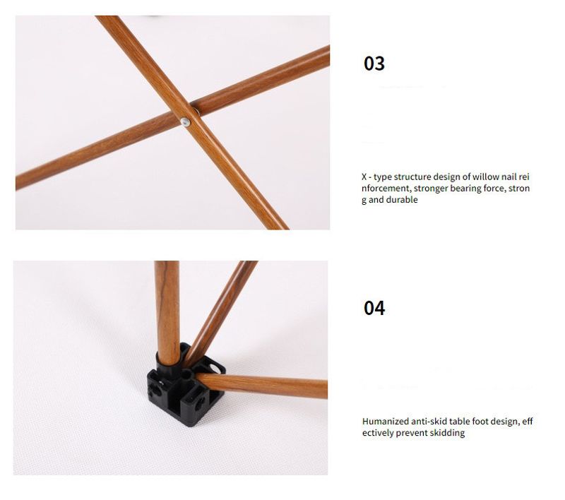 Outdoor folding portable and chair picnic small Chicken rolls table aluminum alloy camping equipment supplies_voghion.com