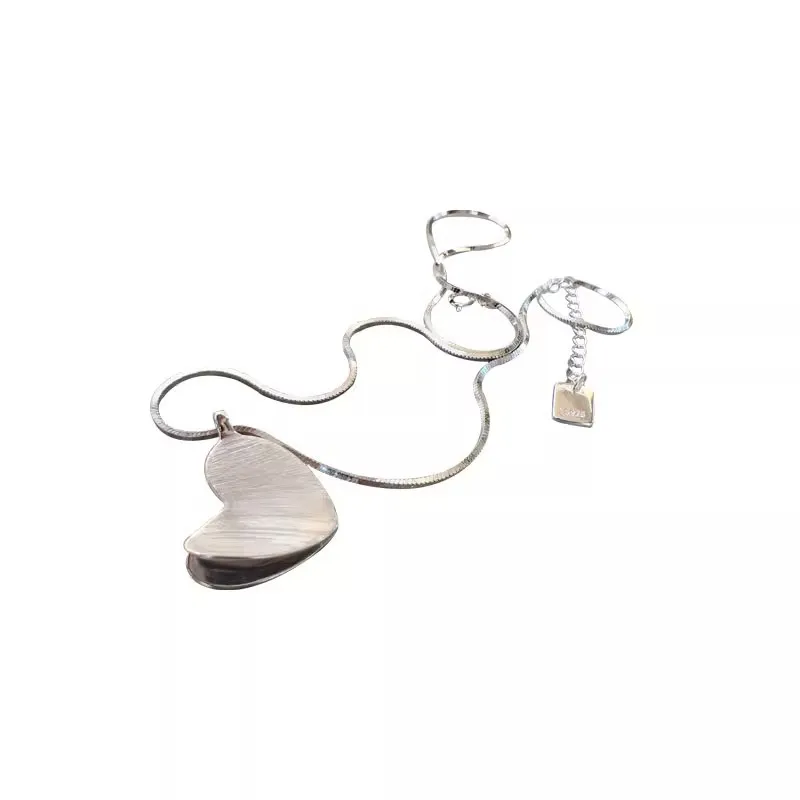 Catene Scrub Amore Cuore Collana Geometrica Per Donne Coppie Semplice Classico Trendy Clavicola Catena Anniversario Gioielli_voghion.com