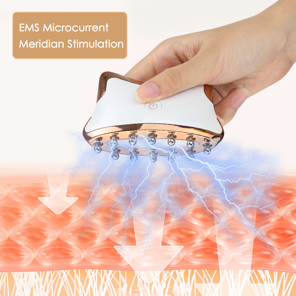 Elektriskā Meridian instrumenta limfātiskā detoksikācija Clear Meridian masāžas birste skrāpējoša 3 ātrumu kakla kāju muguras ķermeņa masieris_voghion.com