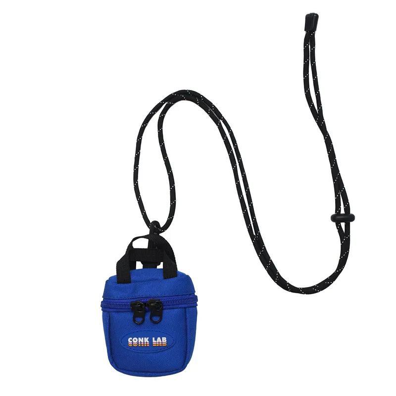 Mini porte-monnaie multifonction détachable pour hommes et femmes, style hip-hop, techwear, casque, clés, sac bandoulière_voghion.com