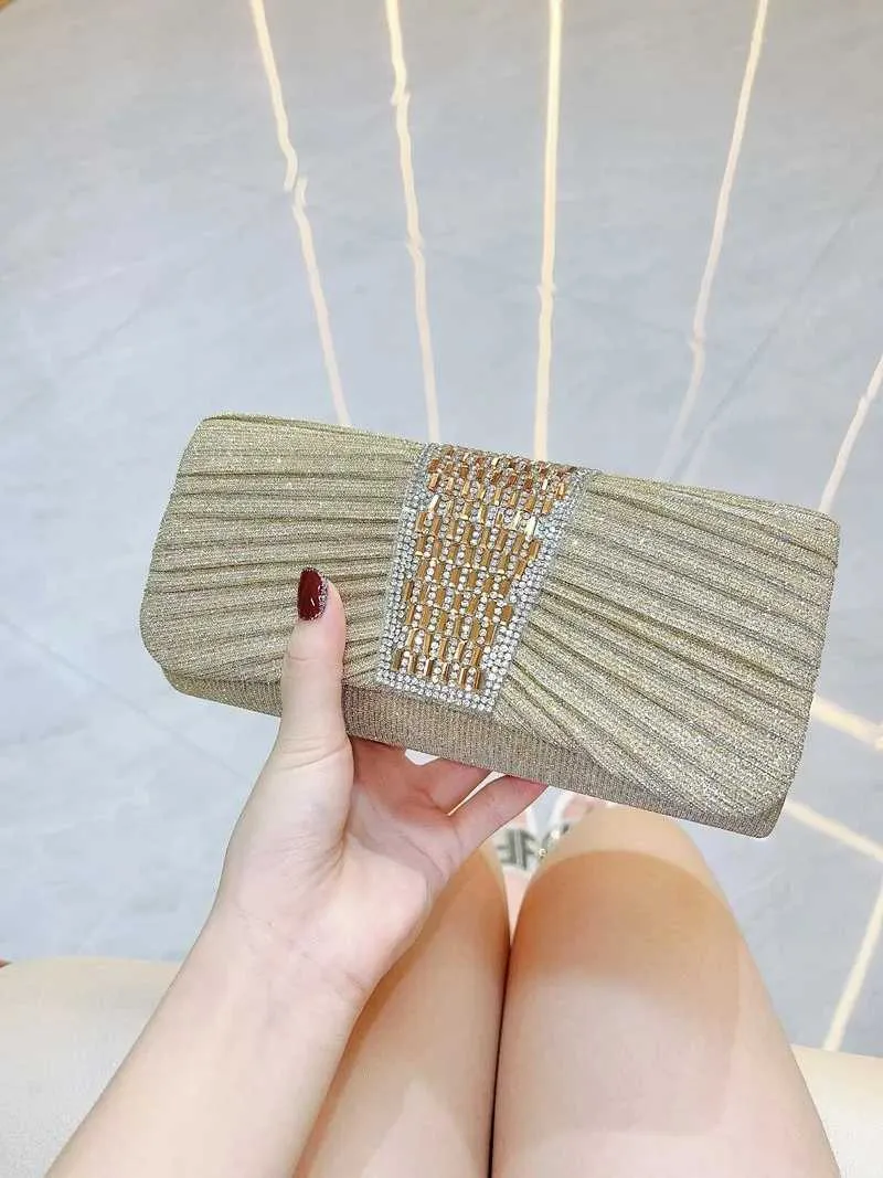 design kväll damdag kuvertväska daglig clutch bröllopsfest glänsande guldkedja axelväska Y241019_voghion.com
