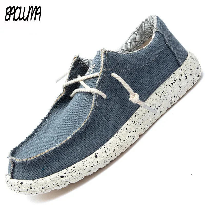 Summer Denim Canvas Breathable Moccasins Vulcanized Mens Sneakers Shoes Plus Size 240626_voghion.com