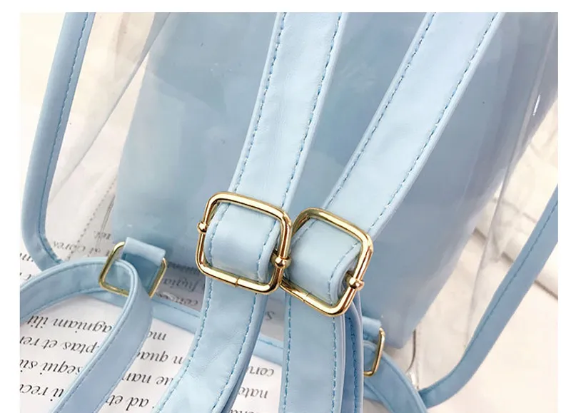 Mini moda donna PVC Designer Girl trasparente borsa trasparente zaino da viaggio in gelatina per borse a tracolla femminili da donna_voghion.com