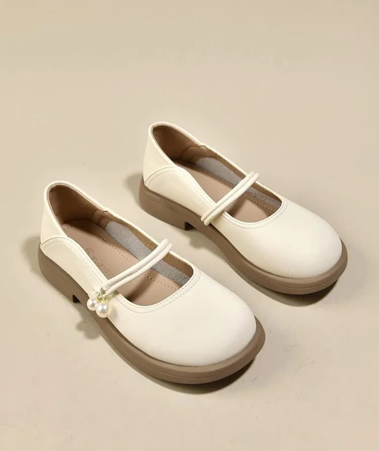Damen Mary Jane Ballerinas Aus Echtem Leder Für Den Frühling_voghion.com