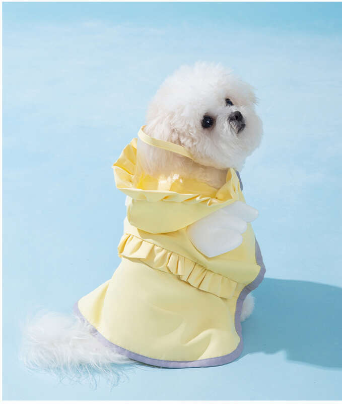 Minimalist Şeker Renkli Melek Yağmurluk Küçük Kediler İçin. İlkbahar ve Yaz Aylarında Seyahat Ederken Evcil Köpekleri Çekmek İçin Kullanılabilir_voghion.com