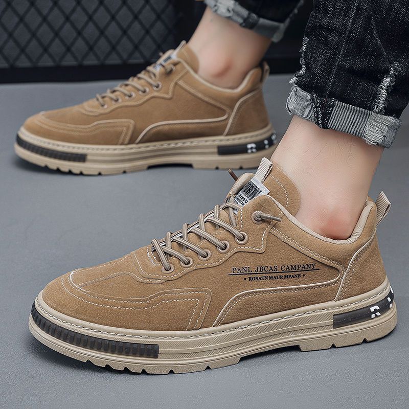 Men's 2024 new breathable construction site work clothes trendy, versatile, anti slip, wear-resistant thick soled casual_voghion.com