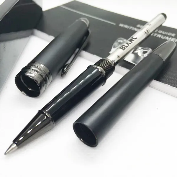 wholesale Großhandel Senden Sie 1 Gratis-Geschenk Ledertasche Mattschwarz Rollerball Kugelschreiber Schule Bürobedarf Mit Seriennummer_voghion.com