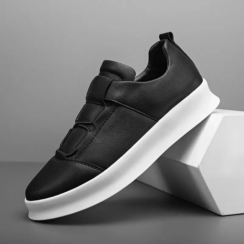 Leather Men's Brand Casual High Quality Walking Sneakers New Fashion Italian Handmade Designer Sport Shoes_voghion.com