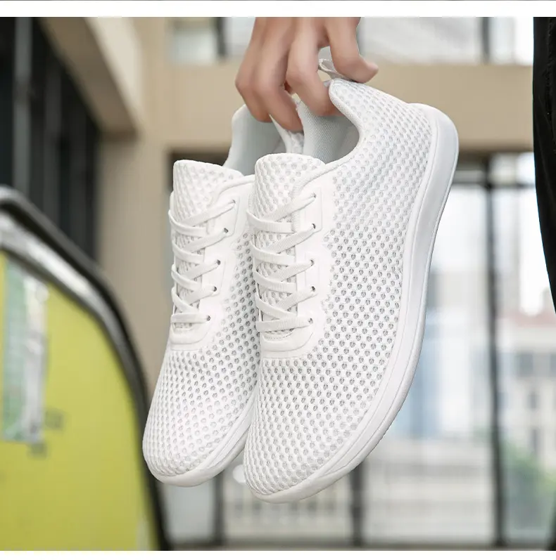 Coppia di scarpe da uomo, scarpe da donna, scarpe larghe, comode, in rete, per quattro stagioni, traspiranti, di grandi dimensioni_voghion.com