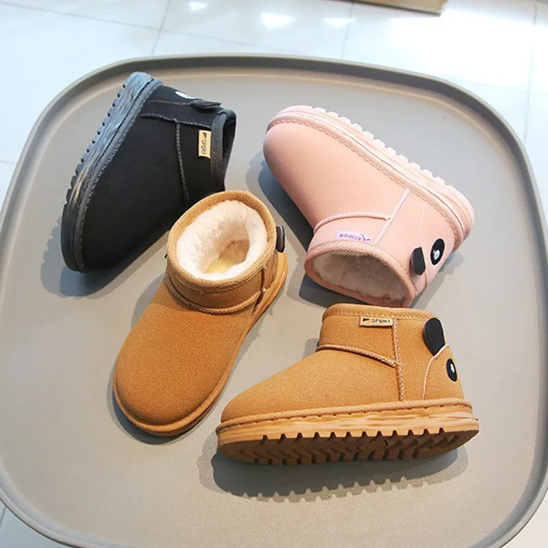 Kids Short Boots Boys Autumn Winter Children Girls Fashion Boot Littlesprouts Toddler Soft Comfortable Warm Snow Shoes_desvips.com
