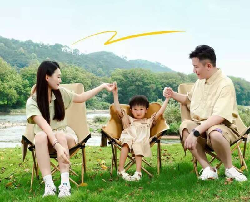 Crazy Robbery! Moon Outdoor High Back Beach Chair, The Perfect Choice For Picnicking, Fishing, And Camping_voghion.com