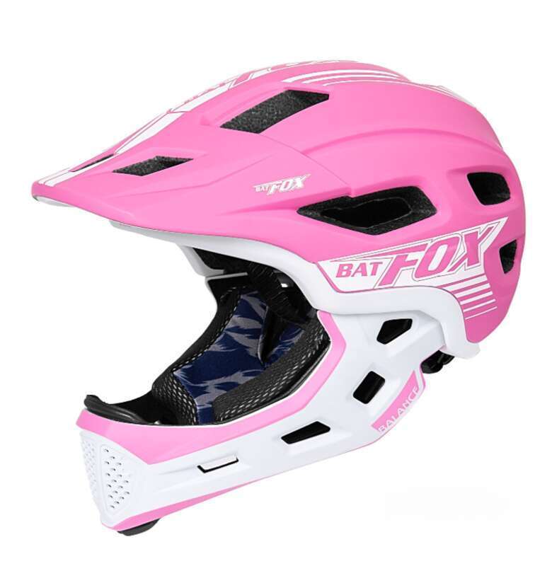 Cască BATFOX pentru bicicletă fără pedale, bicicletă de munte, cască integrală pentru copii_voghion.com