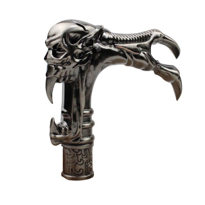 Spøgelseskraniehoved Modepind Dekorativ Vampyr Cosplay Vintage Fest Moderigtig Spadserende Stok Halloween Stav 93cm_voghion.com