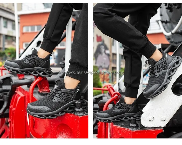 Männliche Turnschuhe Herren Sicherheitsarbeitsstiefel für Mann Stahlkappe Antismashing Arbeitsschuhe Drop Protective 221007_voghion.com