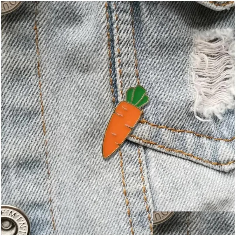 Spille, spilla a forma di carota carina per donna, spilla vintage in smalto, spilla in metallo, regalo per cappello, camicia, cappotto, accessori, sciarpa, fibbia a goccia_voghion.com
